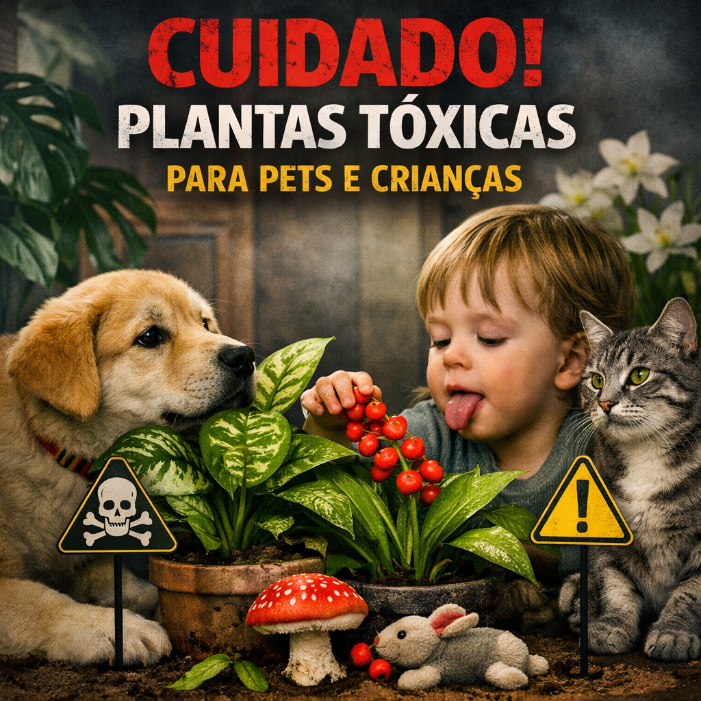10 plantas tóxicas pets e crianças