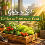 Luminosidade no cultivo de plantas— horta e plantas recebendo luz natural em apartamento moderno.