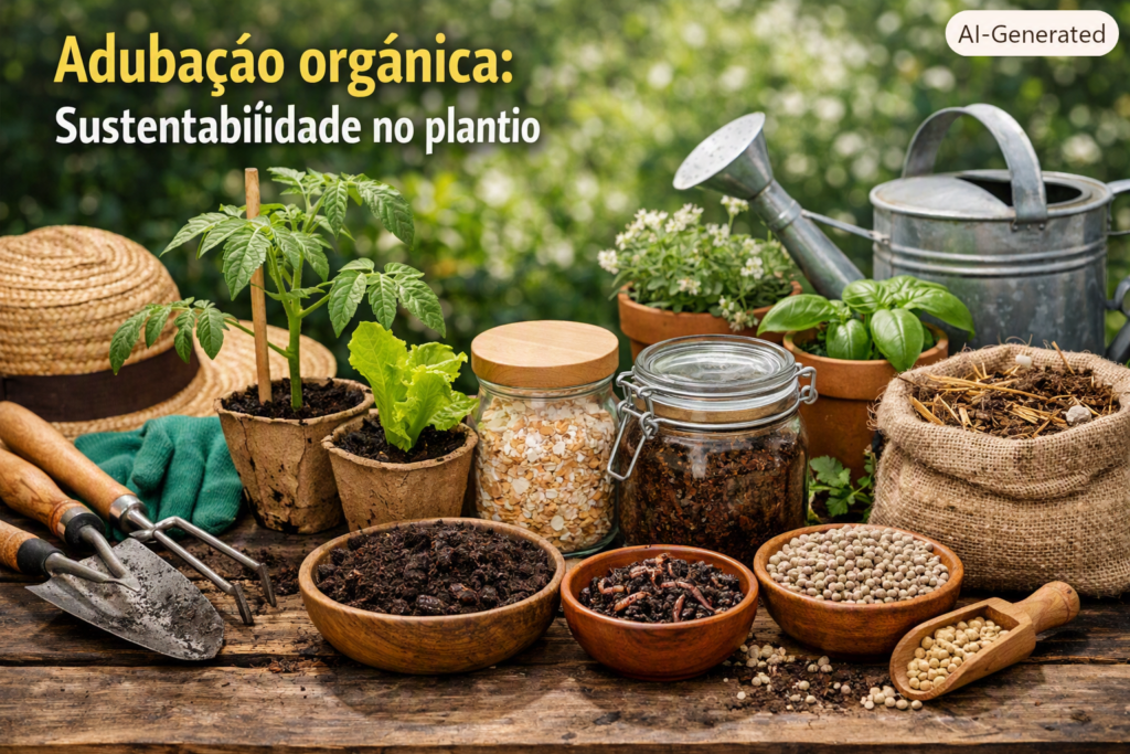 Adubação orgânica é a prática sustentável de enriquecer o solo com nutrientes naturais, garantindo plantas mais fortes e saudáveis no cultivo caseiro.