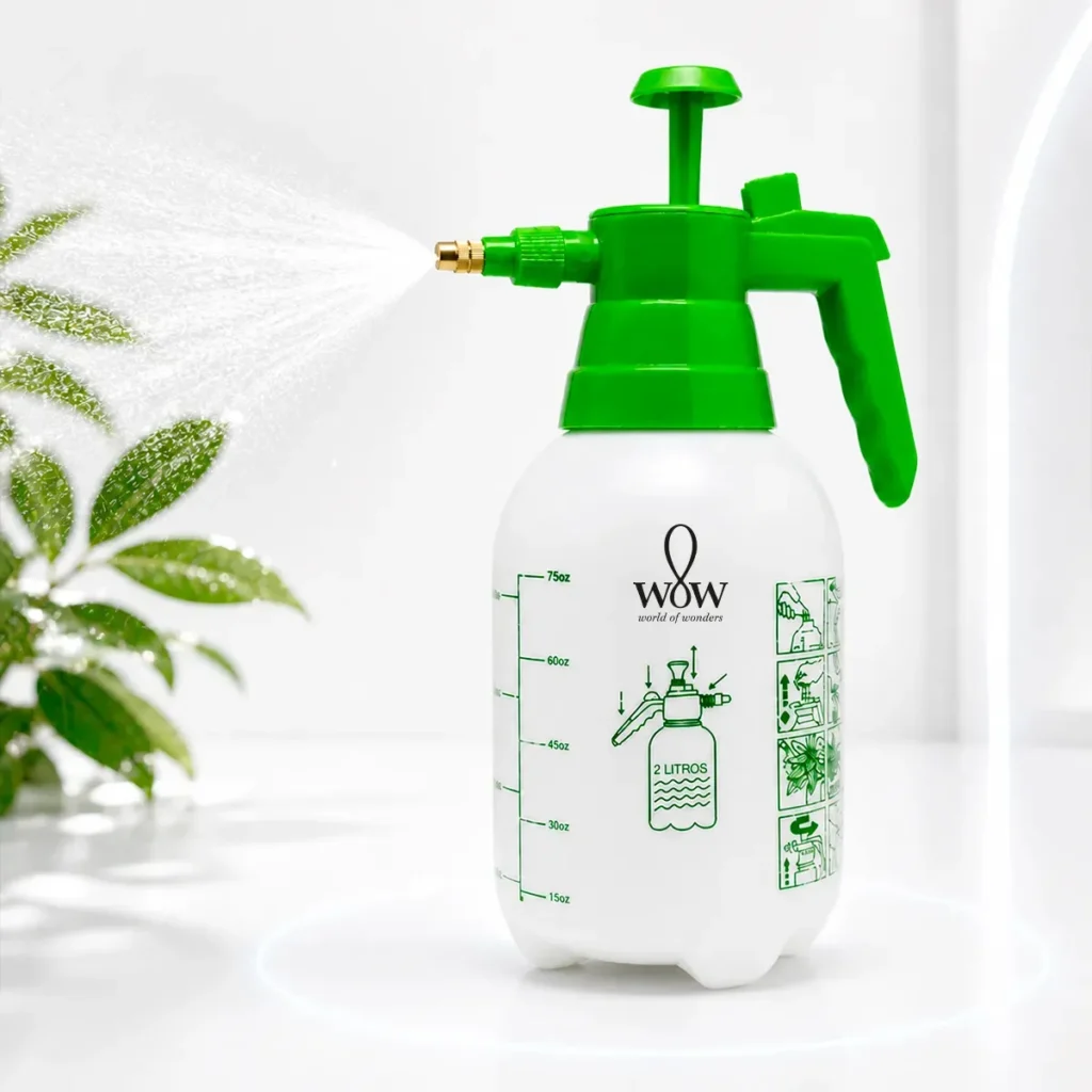 Pulverizador manual de alta press&atilde;o 2 litros para rega e cuidados com plantas